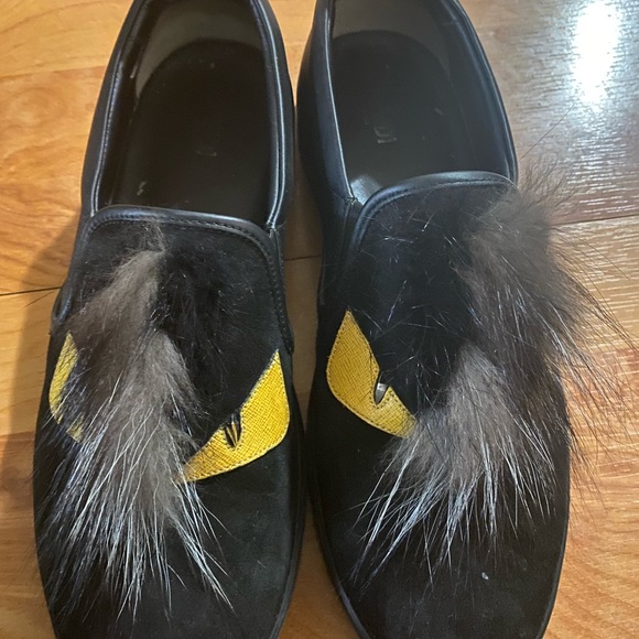 Fendi Monster Fur Slip On Loafer main image 10